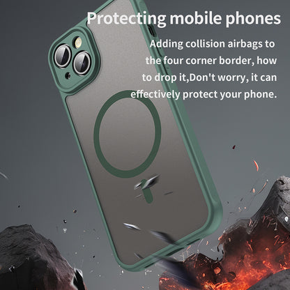 Funda MagSafe para Apple iPhone 14 Plus, Techsuit, HaloFrost II, Verde