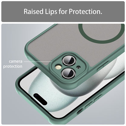 Funda MagSafe para Apple iPhone 14 Plus, Techsuit, HaloFrost II, Verde
