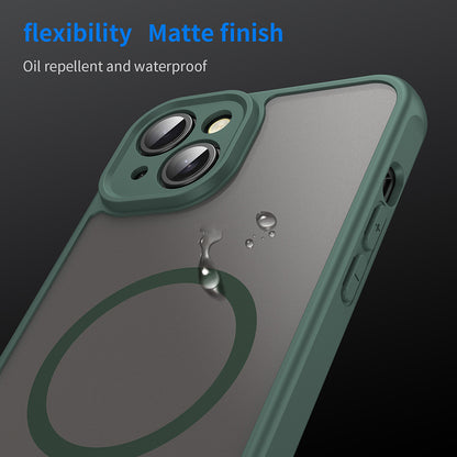 Funda MagSafe para Apple iPhone 14 Plus, Techsuit, HaloFrost II, Verde
