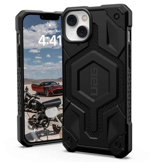 Funda MagSafe para Apple iPhone 14 Plus, Urban Armor Gear, Monarch Pro Kevlar, Negra