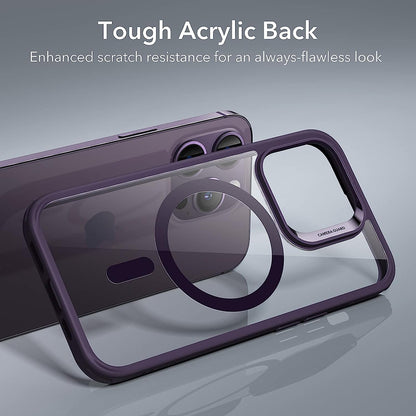 MagSafe Case for Apple iPhone 14 Pro, ESR, Classic Hybrid, Transparent Purple