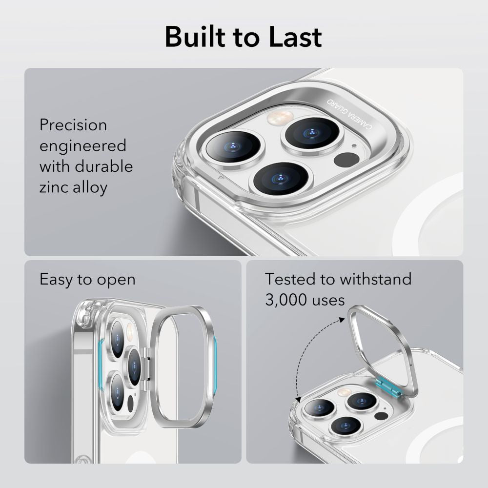 Funda MagSafe para Apple iPhone 14 Pro, ESR, Classic Kickstand, Transparente