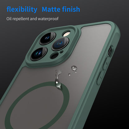 Funda MagSafe para Apple iPhone 14 Pro Max, Techsuit, HaloFrost II, Verde