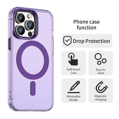 Funda MagSafe para Apple iPhone 14 Pro, Techsuit, CandyCase, Morado