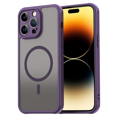 Funda MagSafe para Apple iPhone 14 Pro, Techsuit, HaloFrost II, Morado