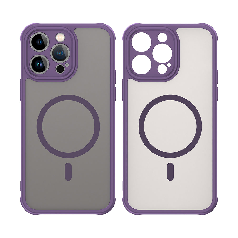 Funda MagSafe para Apple iPhone 14 Pro, Techsuit, HaloFrost II, Morado