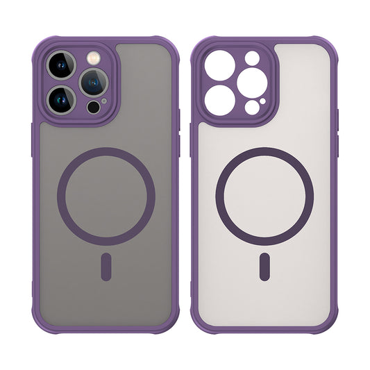 Funda MagSafe para Apple iPhone 14 Pro, Techsuit, HaloFrost II, Morado