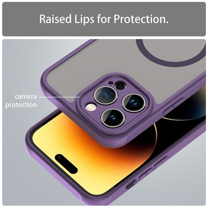 Funda MagSafe para Apple iPhone 14 Pro, Techsuit, HaloFrost II, Morado
