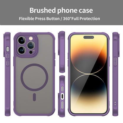 Funda MagSafe para Apple iPhone 14 Pro, Techsuit, HaloFrost II, Morado