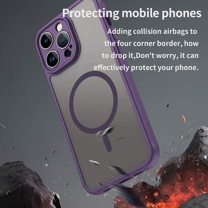 Funda MagSafe para Apple iPhone 14 Pro, Techsuit, HaloFrost II, Morado