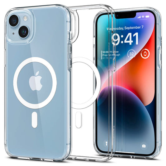 Funda MagSafe para Apple iPhone 14, Spigen, Ultra Hybrid, Blanca