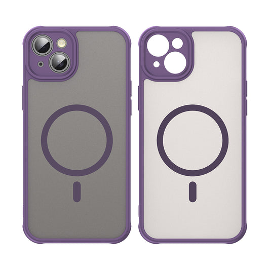Funda MagSafe para Apple iPhone 14, Techsuit, HaloFrost II, Morado