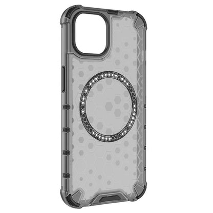 Funda MagSafe para Apple iPhone 14, Techsuit, HoneyComb Shield, Negra