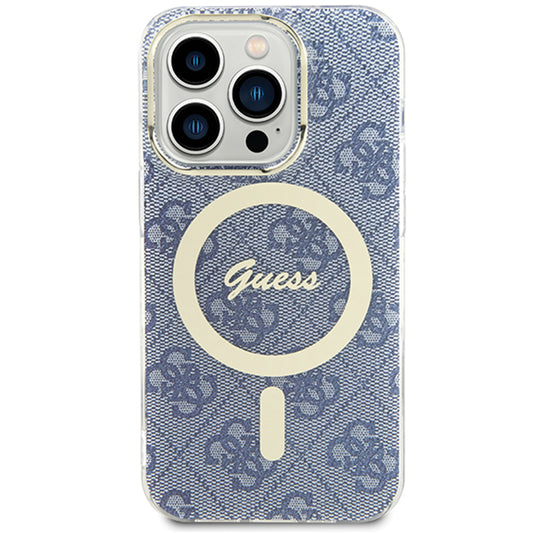 Funda MagSafe para Apple iPhone 15, Guess, IML 4G, Azul