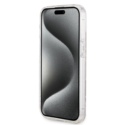 Funda MagSafe para Apple iPhone 15, Guess, IML Gcube, Marrón