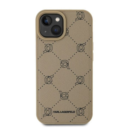 Funda MagSafe para Apple iPhone 15, Karl Lagerfeld, Karl's Head, Beige