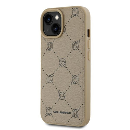 Funda MagSafe para Apple iPhone 15, Karl Lagerfeld, Karl's Head, Beige
