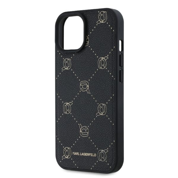 Funda MagSafe para Apple iPhone 15, Karl Lagerfeld, Karl's Head, Negra