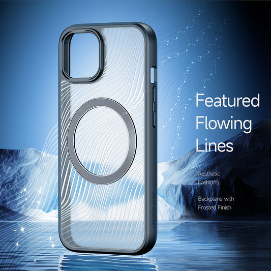 Funda MagSafe para Apple iPhone 15 Plus, DUX DUCIS, Aimo, Negra