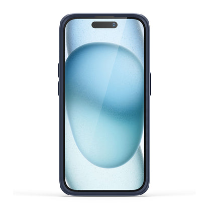 Funda MagSafe para Apple iPhone 15 Plus, ESR, Classic Hybrid Kickstand, Azul Marino Transparente