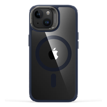 Funda MagSafe para Apple iPhone 15 Plus, ESR, Classic Hybrid Kickstand, Azul Marino Transparente