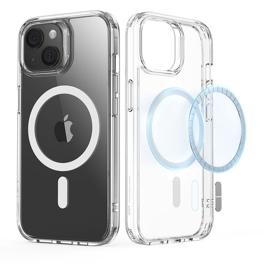 Funda MagSafe para Apple iPhone 15 Plus, ESR, Classic Hybrid, Transparente