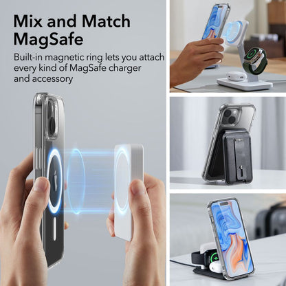 Funda MagSafe para Apple iPhone 15 Plus, ESR, Classic Hybrid, Transparente