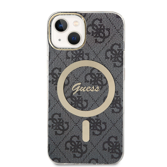 Funda MagSafe para Apple iPhone 15 Plus, Guess, IML 4G, Negra