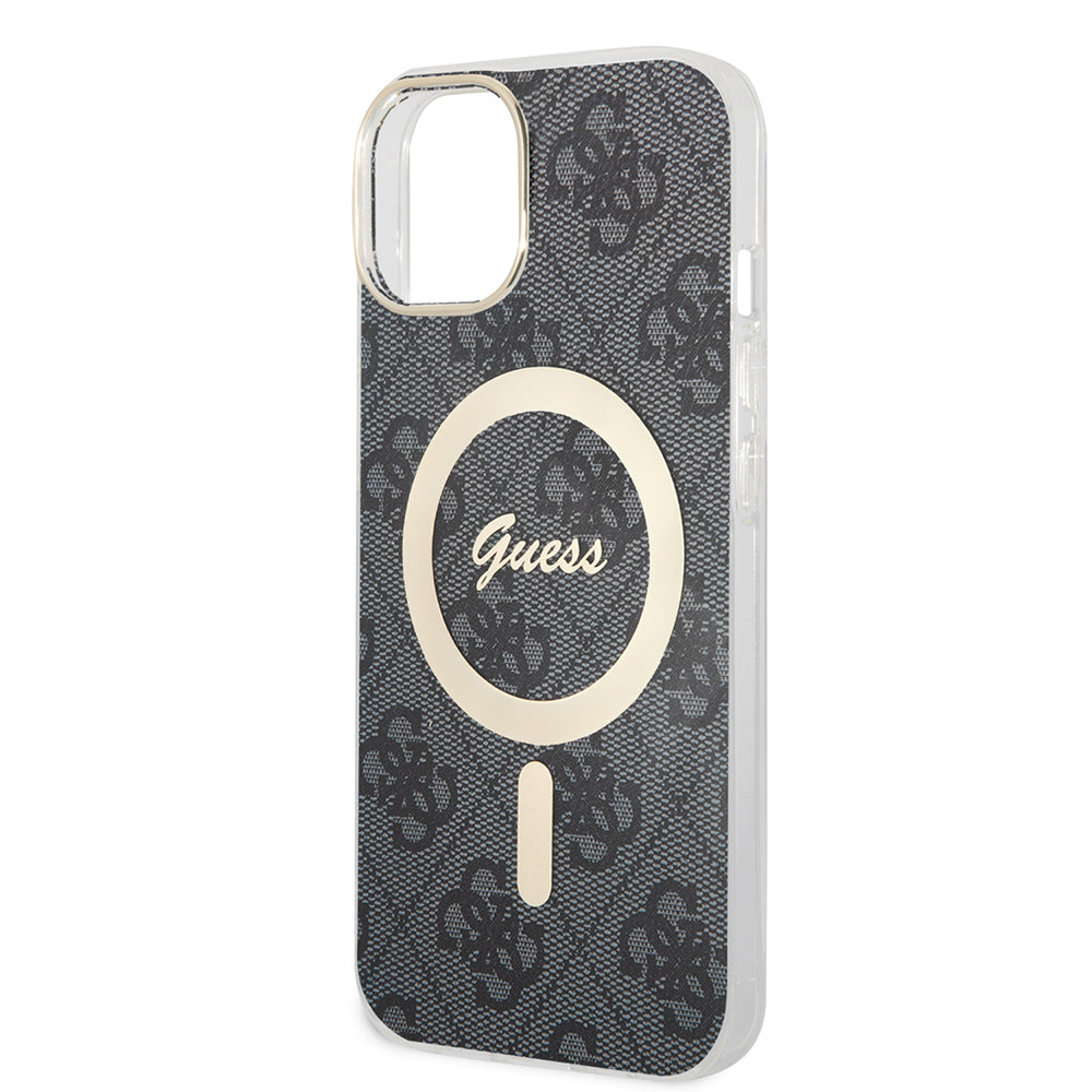 Funda MagSafe para Apple iPhone 15 Plus, Guess, IML 4G, Negra