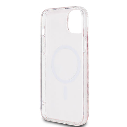 Funda MagSafe para Apple iPhone 15 Plus, Guess, IML Gcube, Rosa