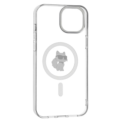 Funda MagSafe para Apple iPhone 15 Plus / 14 Plus, Karl Lagerfeld, IML Choupette, Transparente