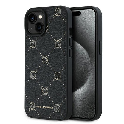 Funda MagSafe para Apple iPhone 15 Plus, Karl Lagerfeld, Karl's Head, Negra