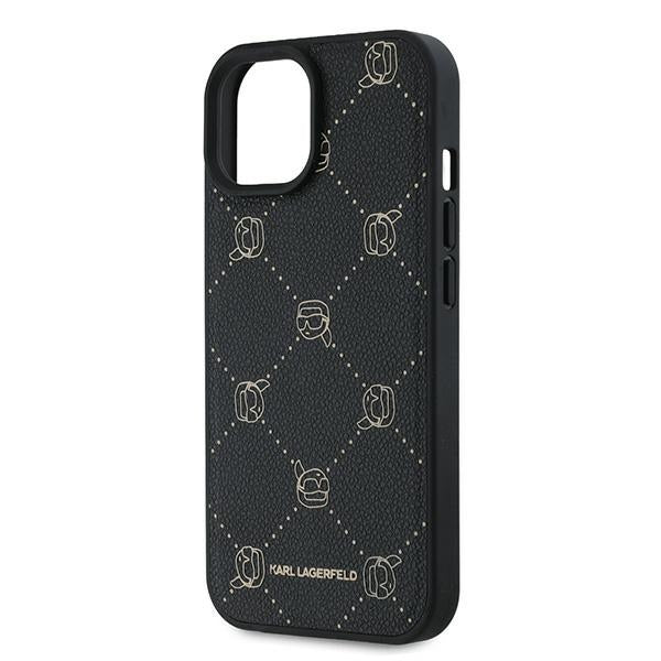 Funda MagSafe para Apple iPhone 15 Plus, Karl Lagerfeld, Karl's Head, Negra