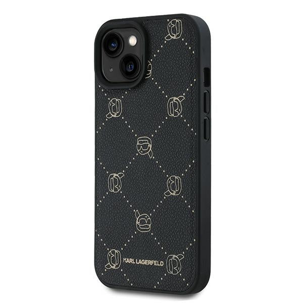 Funda MagSafe para Apple iPhone 15 Plus, Karl Lagerfeld, Karl's Head, Negra