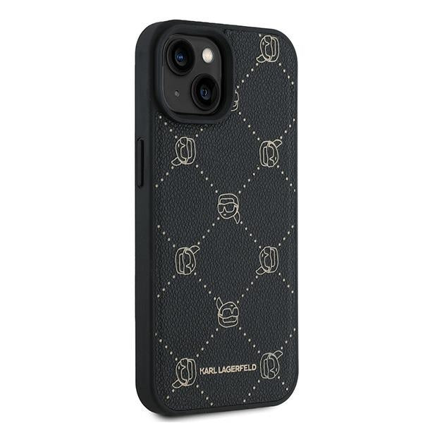 Funda MagSafe para Apple iPhone 15 Plus, Karl Lagerfeld, Karl's Head, Negra