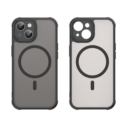 Funda MagSafe para Apple iPhone 15 Plus, Techsuit, HaloFrost II, Negra