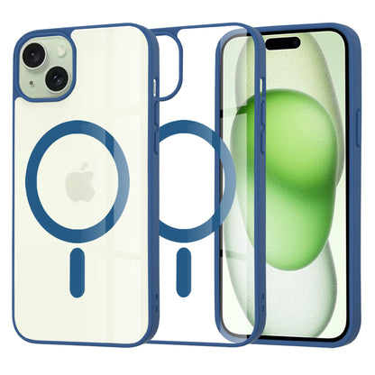 Funda MagSafe para Apple iPhone 15 Plus, Techsuit, Pro, Azul