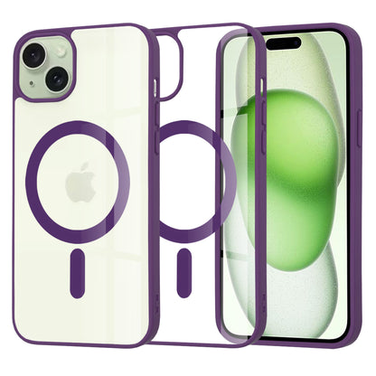 Funda MagSafe para Apple iPhone 15 Plus, Techsuit, Pro, Morado