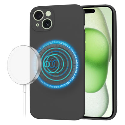 Funda MagSafe para Apple iPhone 15 Plus, Techsuit, SoftFlex, Negra