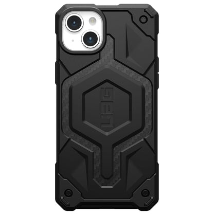 Funda MagSafe para Apple iPhone 15 Plus, Urban Armor Gear, Monarch Pro Carbon, Negra