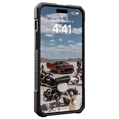 Funda MagSafe para Apple iPhone 15 Plus, Urban Armor Gear, Monarch Pro Carbon, Negra