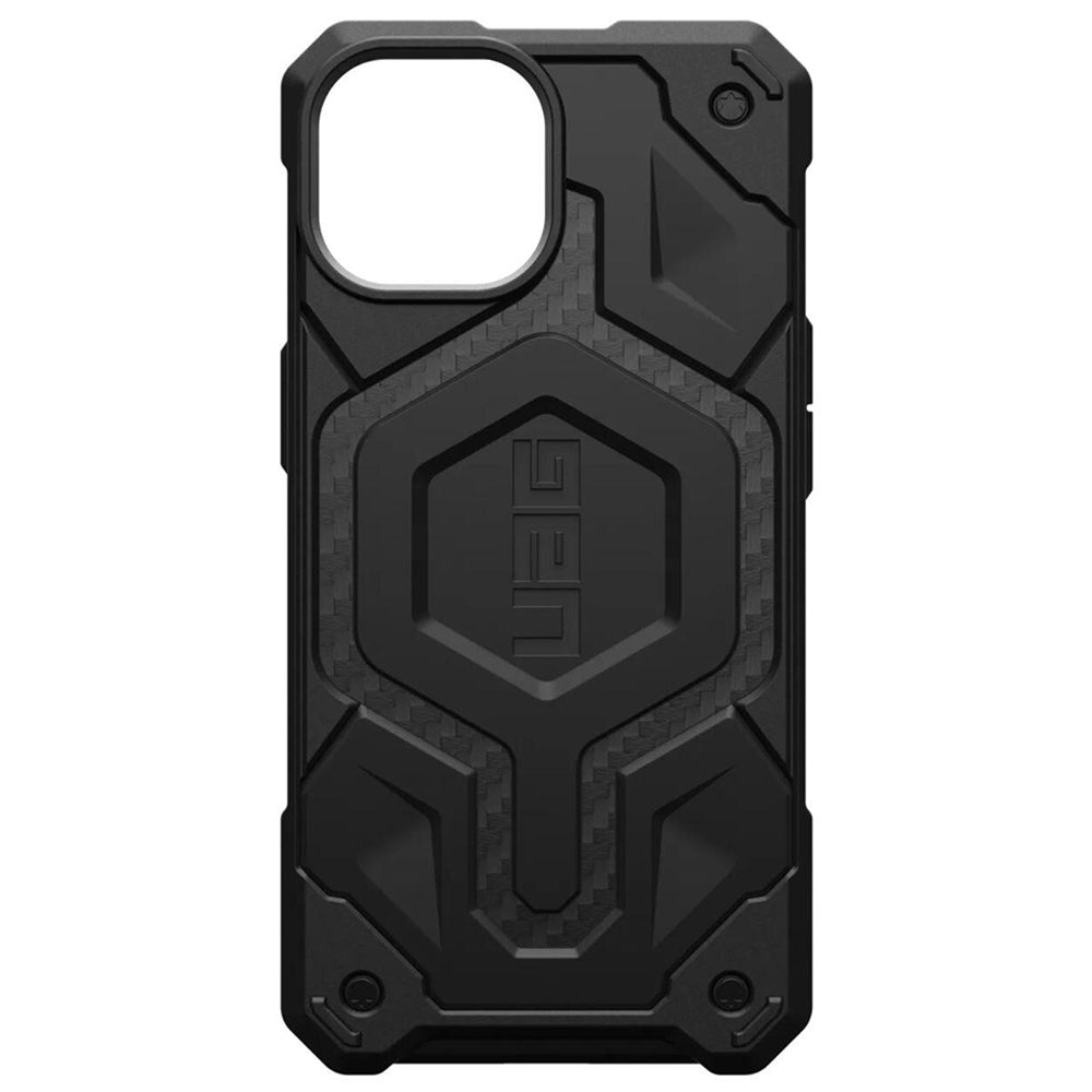 Funda MagSafe para Apple iPhone 15 Plus, Urban Armor Gear, Monarch Pro Carbon, Negra