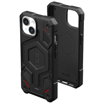 Funda MagSafe para Apple iPhone 15 Plus, Urban Armor Gear, Monarch Pro Kevlar, Negra