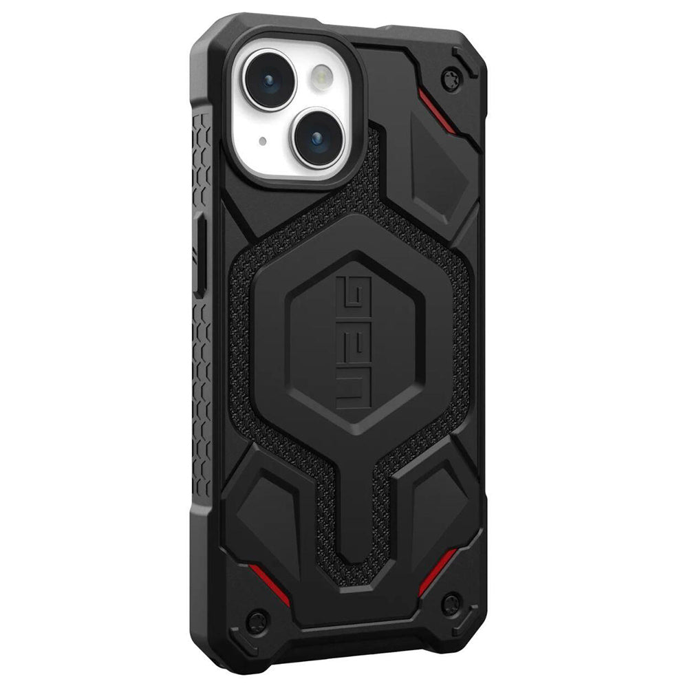 Funda MagSafe para Apple iPhone 15 Plus, Urban Armor Gear, Monarch Pro Kevlar, Negra