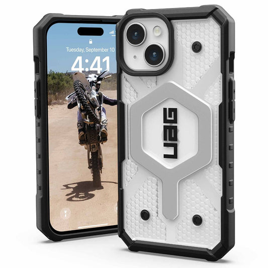 Funda MagSafe para Apple iPhone 15 Plus, Urban Armor Gear, Pathfinder, Transparente