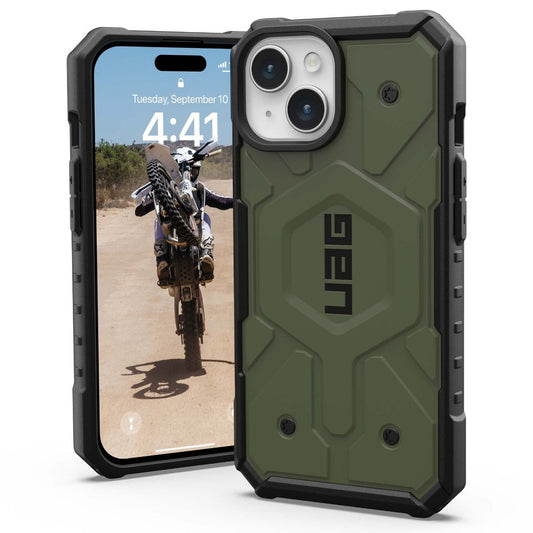 Funda MagSafe para Apple iPhone 15 Plus, Urban Armor Gear, Pathfinder, Verde