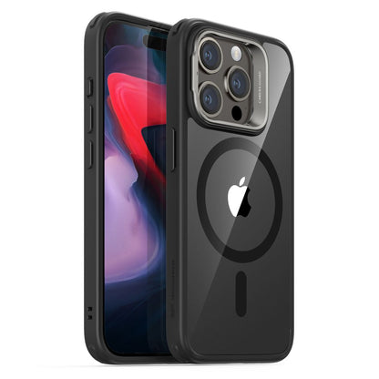 Funda MagSafe para Apple iPhone 15 Pro, ESR, Classic Hybrid Kickstand, Negra Transparente