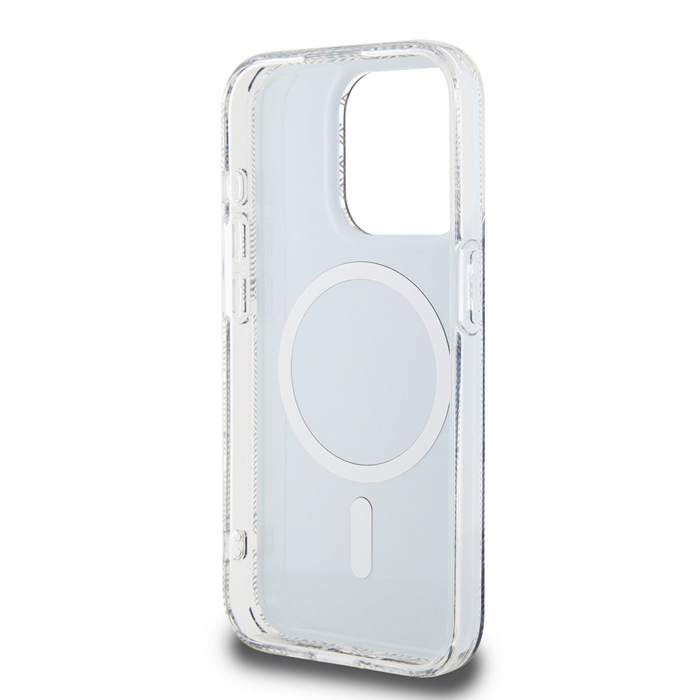 Funda MagSafe para Apple iPhone 15 Pro, Guess, IML Gcube, Negra