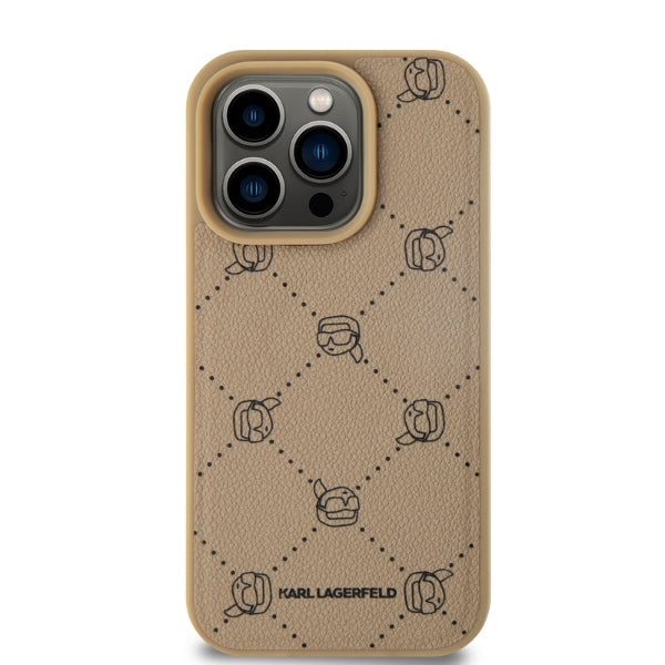 Funda MagSafe para Apple iPhone 15 Pro, Karl Lagerfeld, Karl's Head, Beige