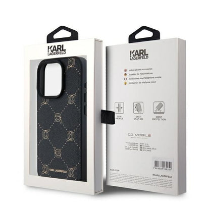 Funda MagSafe para Apple iPhone 15 Pro, Karl Lagerfeld, Karl's Head, Negra